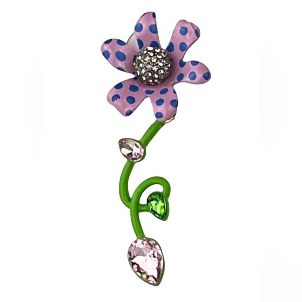 Betsey Johnson - ‘Polka Dot Daisy’ earrings. NWT - Picture 2 of 4